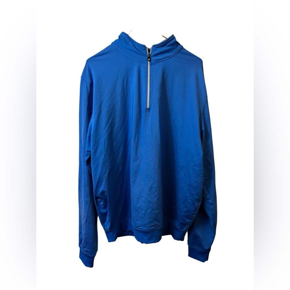 FOOTJOY | pullover quarter zip the golf club XL blue